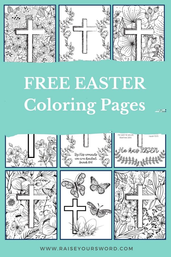 religious easter coloring pages kids