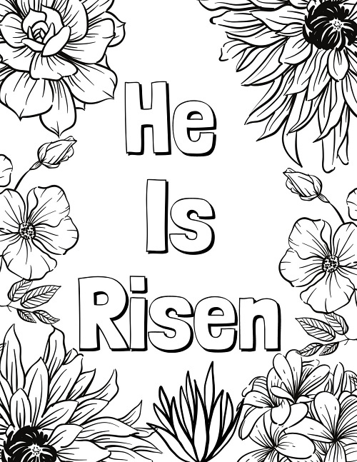 religious easter coloring pages printable