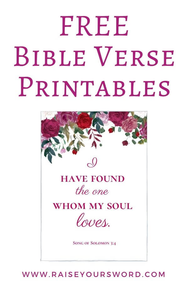 Free Bible Verse Printables