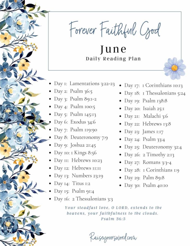 monthly bible reading plan 2026