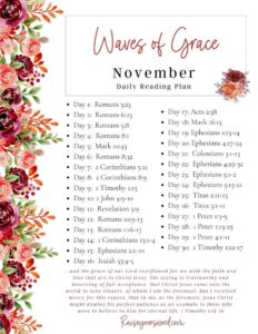 Monthly Bible Reading Plans