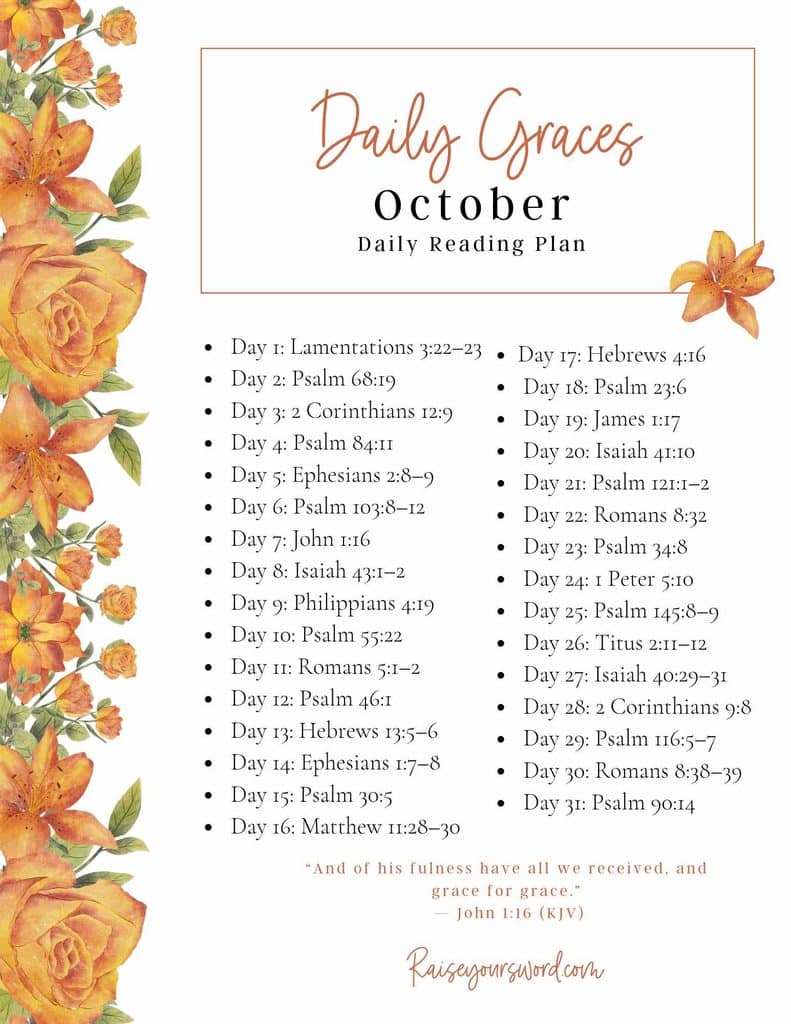 Monthly bible reading plan October 2026 september monthly bible reading plan