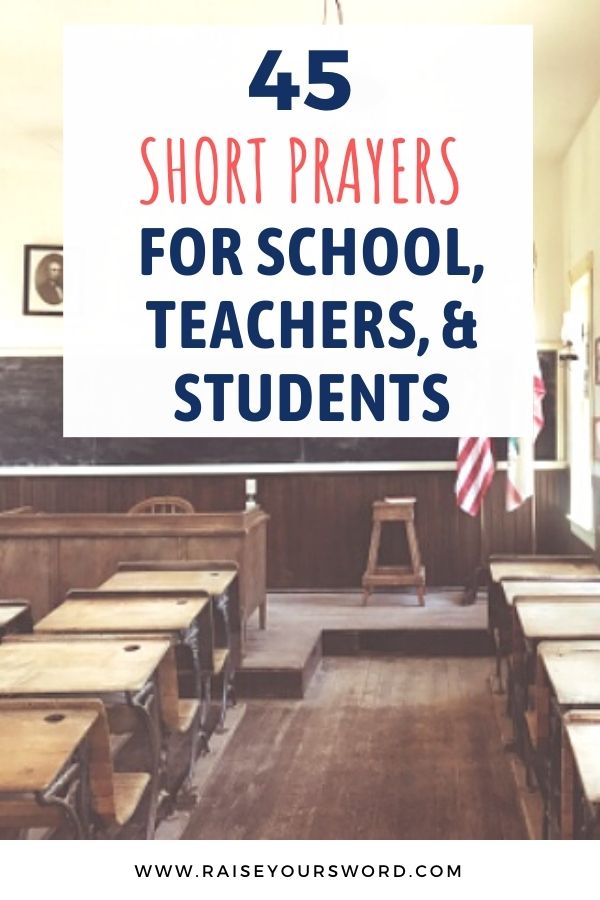 short morning prayer for school