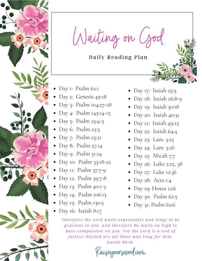 benefits of waiting on God