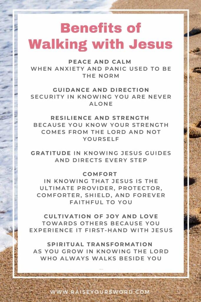 benefits of walking with Jesus
