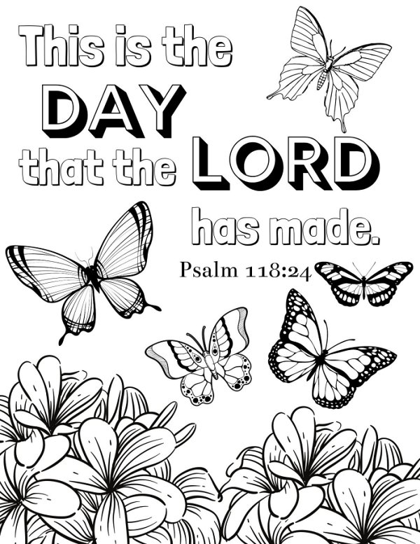 Free Printable Bible Verse Coloring Sheets Simple Mom Project Bible Verse Coloring Page 5 