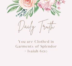 clothed in garments of splendor