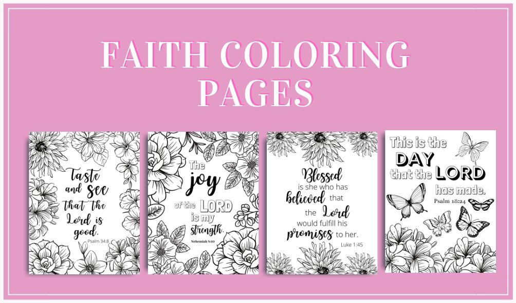faith coloring pages