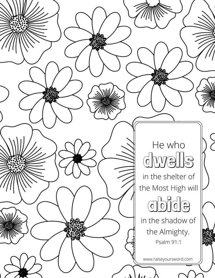 bible verse printable coloring pages