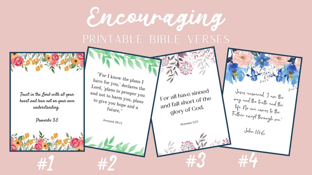 Beautiful Free Printable Bible Verses