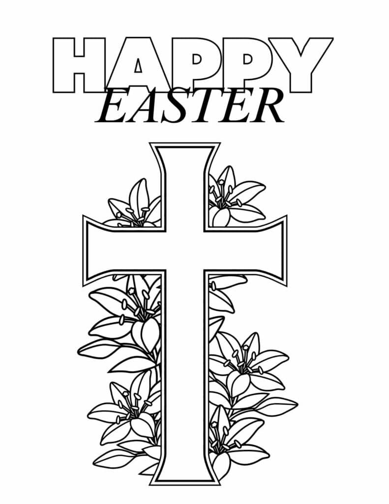 free easter coloring pages for sunday school