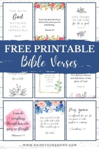 Beautiful Free Printable Bible Verses