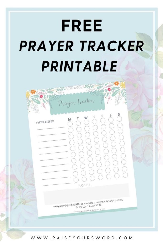 free printable prayer tracker