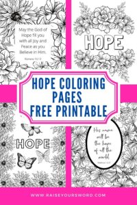 Free Hope Coloring Pages To Encourage You