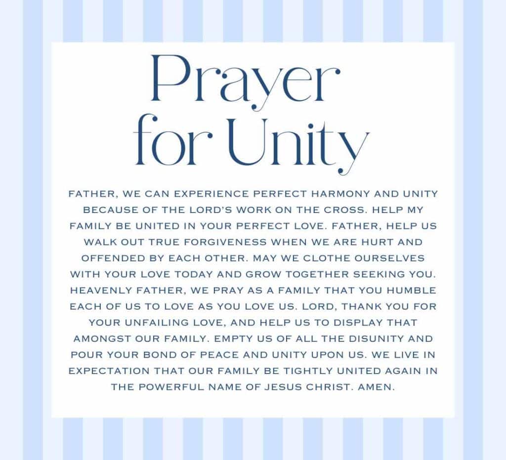scripture prayers for your family