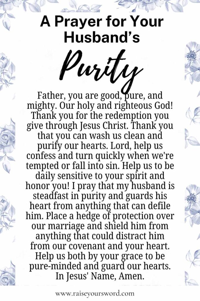 praying for your husband's purity