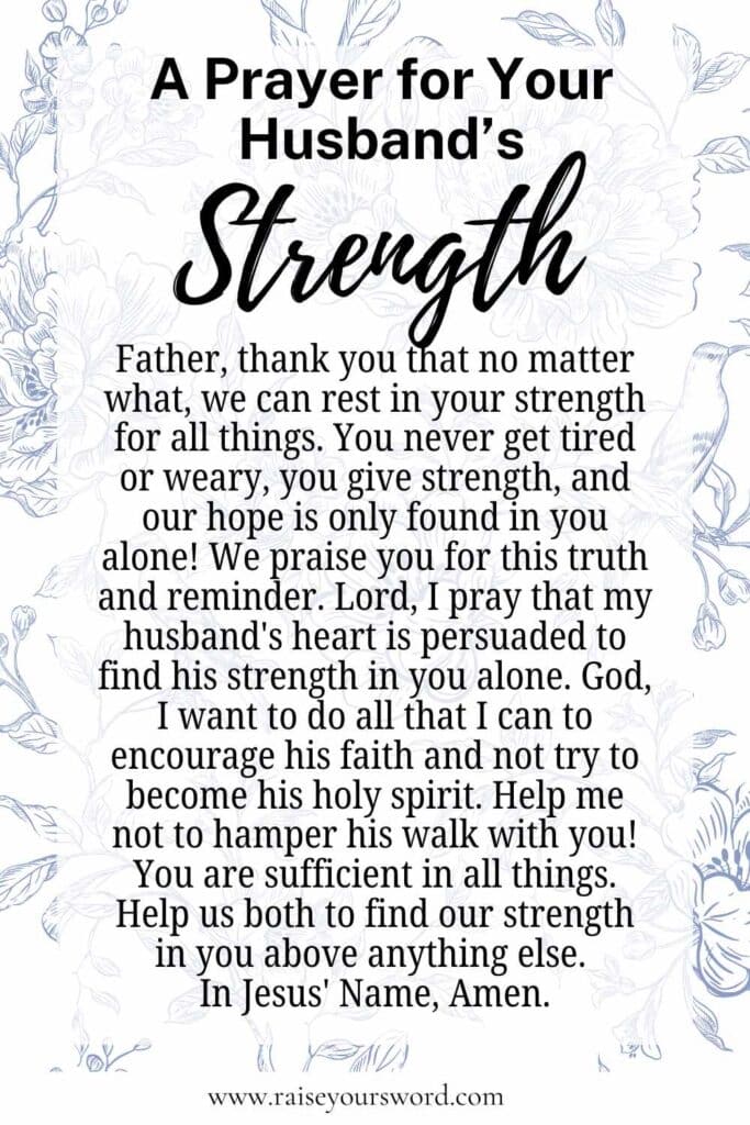 praying for your husband strength