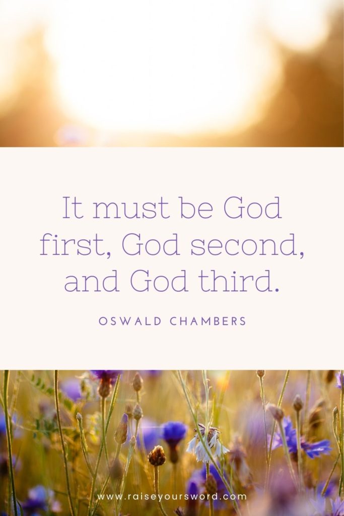 putting god first quotes