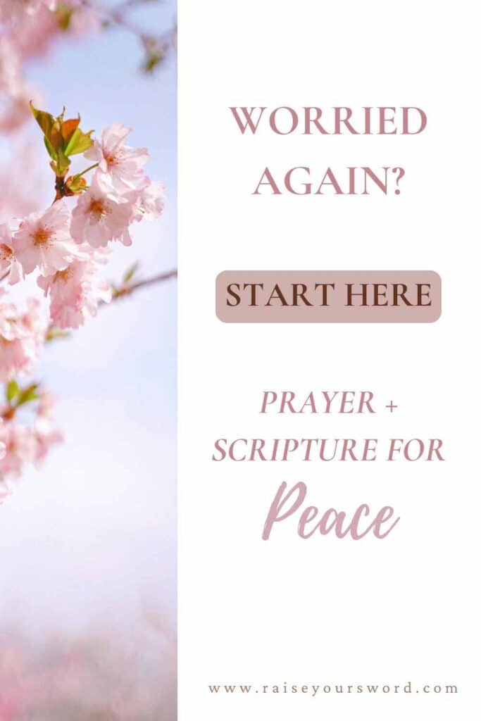 short prayer for worry