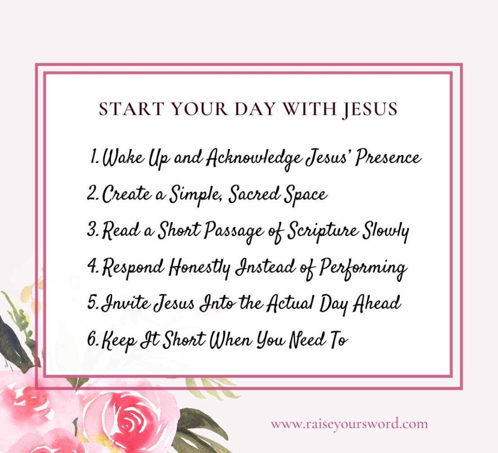 starting the day with Jesus