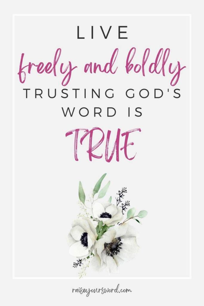 trusting God's Word